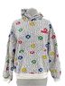 madhappy 100% Cotton Graphic White Red Blue Pullover Hoodie Size S - photo 1