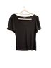 1.State 33% Rayon 7% Spandex 100% Polyester Black Short Sleeve Blouse Size S - photo 1