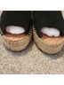 ALOHAS 100% Suede Black Sandals Size EU 38 - photo 4