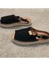 ALOHAS 100% Suede Black Sandals Size EU 38 - photo 5
