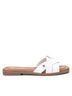 XTI White Women's Flat Sandals Size 6 - photo 1
