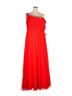 Mac Duggal 100% Polyester Red Cocktail Dress Size 22 - photo 2