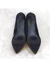 A New Day 100% Velvet Floral Black Red Heels Size 8 1/2 - photo 5