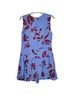 Thakoon Collective 58% Viscose 42% Rayon 100% Polyester Floral Blue Purple Romper Size 8 - photo 2