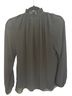 H&M 100% Polyester Black Long Sleeve Blouse Size XS - photo 2