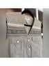 Pendleton 100% Cotton 100% Wool Print Tan Green Vest Size M - photo 4
