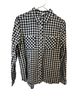 Levi's 100% Cotton Checkered-gingham Blue White Long Sleeve Button-Down Shirt Size M - photo 1