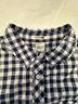 Levi's 100% Cotton Checkered-gingham Blue White Long Sleeve Button-Down Shirt Size M - photo 3