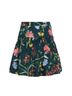 Cara Cara 100% Cotton Floral Green Pink Skort Size 2 - photo 1