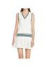 Tory Burch Solid White Green Casual Dress Size M - photo 1