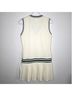 Tory Burch Solid White Green Casual Dress Size M - photo 11