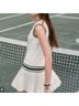 Tory Burch Solid White Green Casual Dress Size M - photo 5