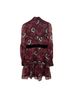 Ted Baker Jean 100% Polyester Floral Red Black Cocktail Dress Size 4 - photo 2
