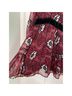 Ted Baker Jean 100% Polyester Floral Red Black Cocktail Dress Size 4 - photo 4