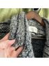 Isabel Marant Stripes Black Gray Coat Size S - photo 5