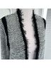 Per Se Print Black White Cardigan Size L - photo 5
