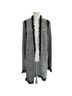 Per Se Print Black White Cardigan Size L - photo 1