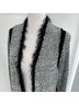 Per Se Print Black White Cardigan Size L - photo 3