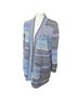 White + Warren 100% Cotton Stripes Blue Gray Cardigan Size S - photo 5
