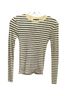 J.Crew Stripes Black Ivory Long Sleeve T-Shirt Size XXS - photo 1