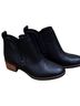 Korks 100% Leather Black Ankle Boots Size 7 - photo 1