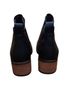 Korks 100% Leather Black Ankle Boots Size 7 - photo 2