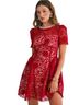 EB Luxe Red Cocktail Dress Size S - photo 5