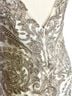 Alyce Designs 100% Polyester Gold Ivory Cocktail Dress Size 4 - photo 9