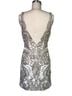 Alyce Designs 100% Polyester Gold Ivory Cocktail Dress Size 4 - photo 2