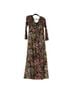 Custom Designed Floral Pink Green Casual Dress Size M - photo 4