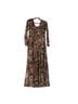 Custom Designed Floral Pink Green Casual Dress Size M - photo 2