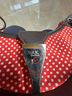 Anne Klein Polka Dots Red White Brown Leather Hobo One size - photo 3