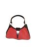 Anne Klein Polka Dots Red White Brown Leather Hobo One size - photo 1