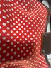 Anne Klein Polka Dots Red White Brown Leather Hobo One size - photo 7