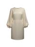 Roksanda 97% Polyester 3% Elastane 100% Silk Solid White Cocktail Dress Size 10 - photo 1