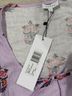 Rhode 100% Linen Floral Purple Short Sleeve Blouse Size L - photo 6