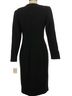 Lilli Ann 100% Wool 100% Polyester Black Wool Dress Size 8 - photo 2