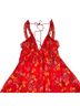 RUMORED 100% Polyester Floral Red Casual Dress Size M - photo 11