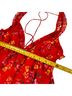 RUMORED 100% Polyester Floral Red Casual Dress Size M - photo 8