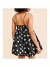 Free People 100% Polyester 100% Viscose Floral Black White Casual Dress Size XS - photo 8