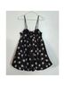 Free People 100% Polyester 100% Viscose Floral Black White Casual Dress Size XS - photo 4