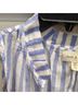 Cloth & Stone Stripes Blue White Tank Top Size XXS - photo 4