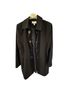 JM Collection 100% Polyester Solid Black Raincoat Size L - photo 1