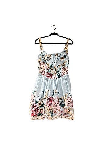 Agua Bendita Spring Corset Mini Cocktail Dress (view 2)