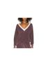 The Great. 100% Cotton Color Block Purple Sweatshirt Size L - photo 1