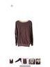 The Great. 100% Cotton Color Block Purple Sweatshirt Size L - photo 4