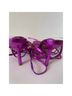 Schutz 100% Leather Print Purple Sandals Size 9 - photo 5