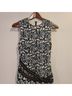 Self-Portrait 99% Polyester 1% Cotton 100% Polyester Floral Black White Cocktail Dress Size 2 - photo 4