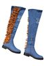 Cape Robbin Blue Orange Boots Size 6 - photo 2