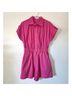 Hunter Bell 100% Cotton Solid Pink Jumpsuit Size 6 - photo 4